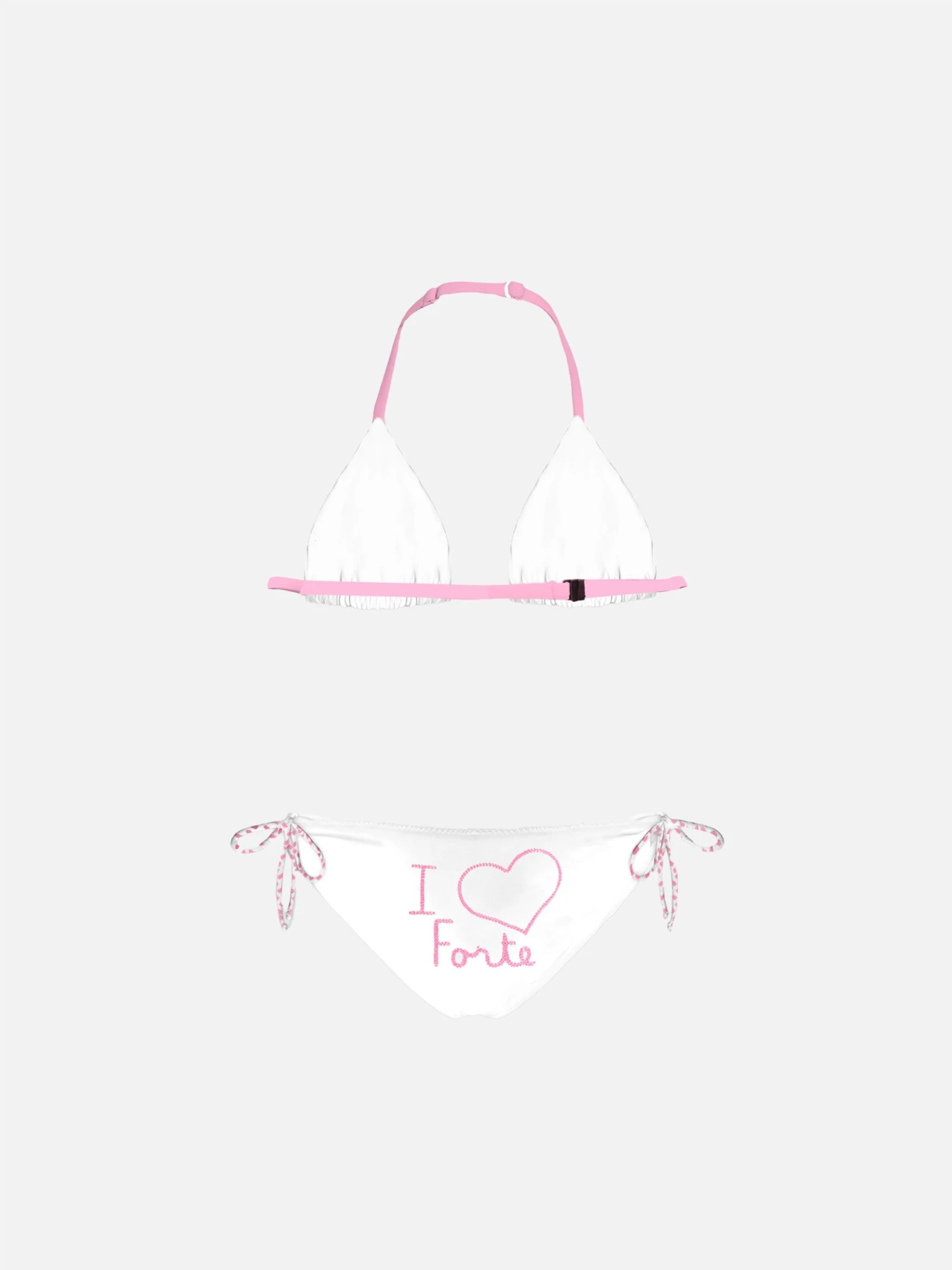 I Love Forte Embroidered Girl's Bikini 3 I Love Forte Embroidered Girl's Bikini