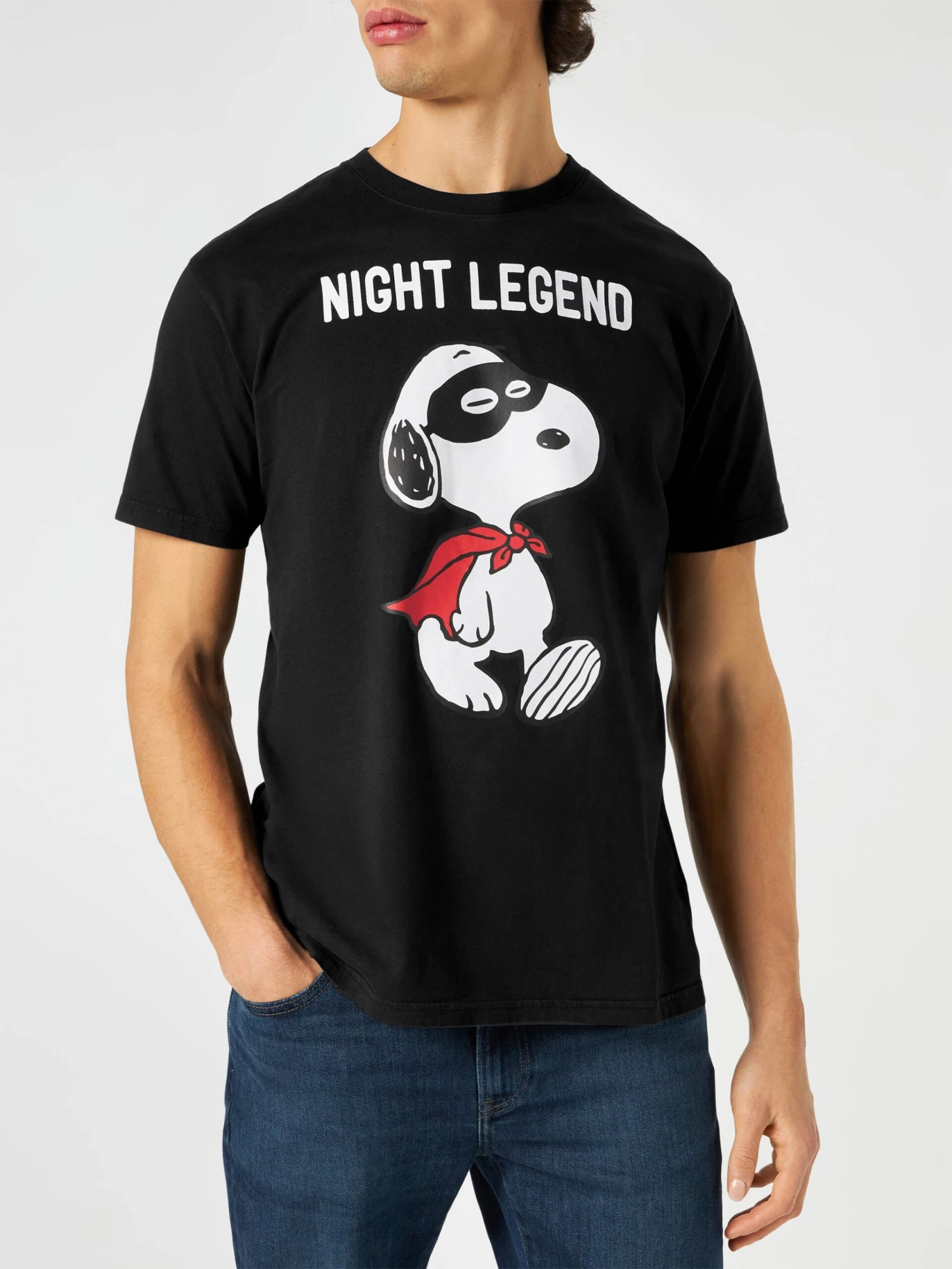 Man Cotton T-shirt With Snoopy Night Legend Print| SNOOPY - PEANUTS™ SPECIAL EDITION 3 Man Cotton T-shirt With Snoopy Night Legend Print| SNOOPY - PEANUTS™ SPECIAL EDITION