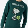MC2 Saint Barth Man Green Sweater With Snoopy Print | SNOOPY - PEANUTS™ SPECIAL EDITION -MC2 Saint Barth Shop black sweater woman embroidery 1copia