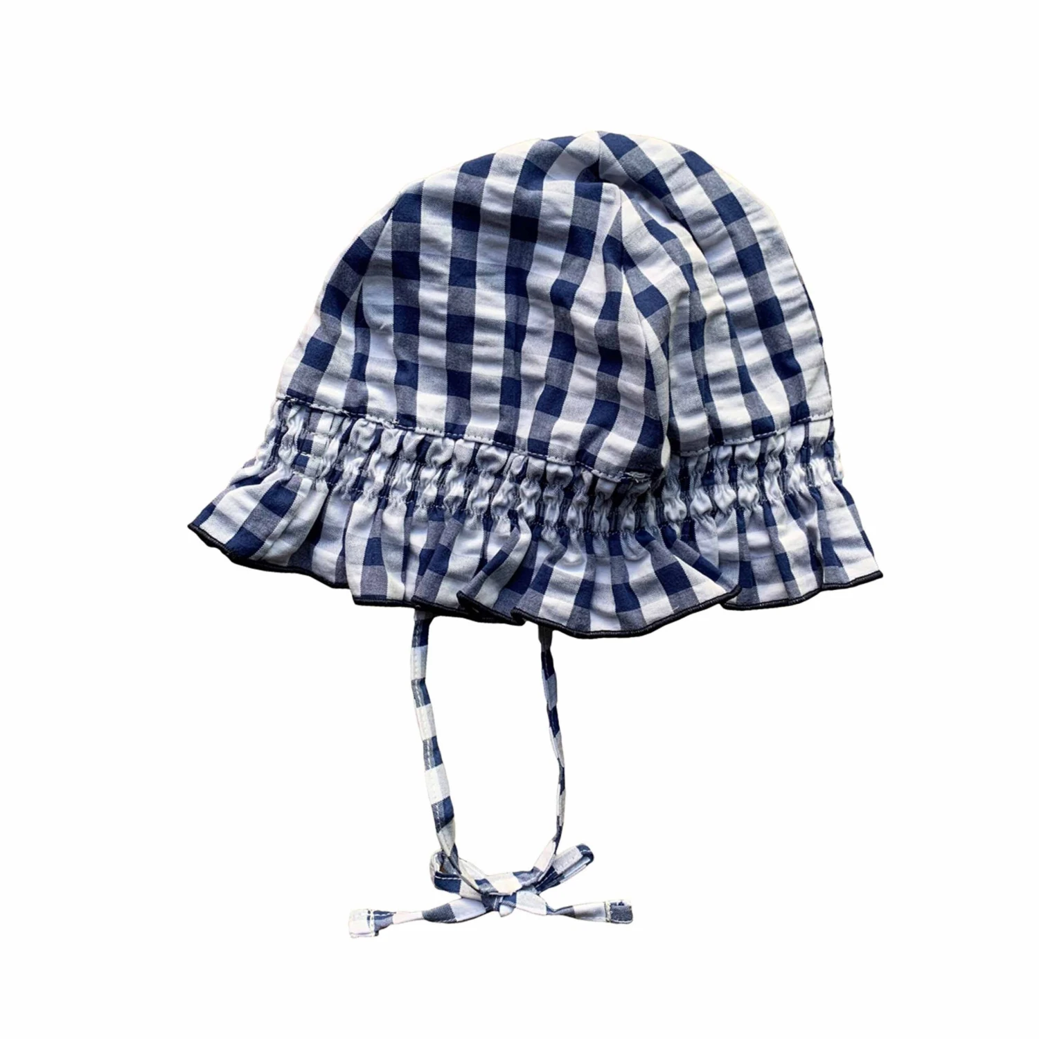 Enfant Bonnet Blue Vichy Print 4 Enfant Bonnet Blue Vichy Print - Image 2