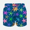 MC2 Saint Barth Boy Swim Shorts With Multicolor Starfish Print -MC2 Saint Barth Shop boy back starfish multicolor 1