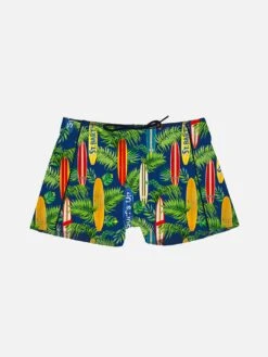 Boy Swim Trunk With Board Surf Print