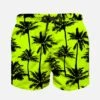 Palm All Over Print Light Fabric Boy Swim Shorts -MC2 Saint Barth Shop boy swimshort palm fluo 01