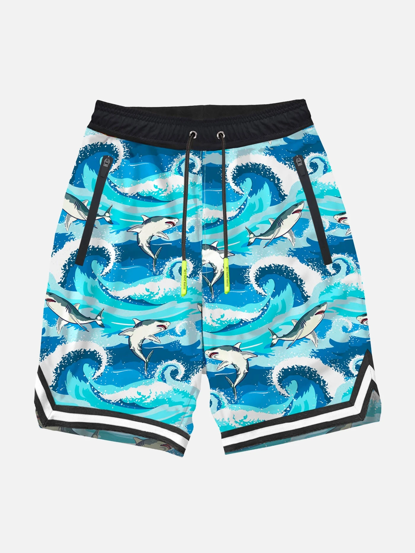 Shark Print Boy Swim Shorts Surf Style 3 Shark Print Boy Swim Shorts Surf Style