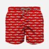 Sporty Car Print Light Fabric Boy Swim Shorts
