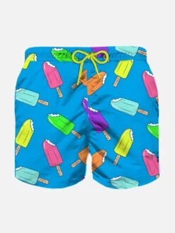 MC2 Saint Barth Boy Classic Swim Shorts With Ice Cream Print