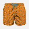 MC2 Saint Barth Boy Swim Shorts With Cars And Palms Print