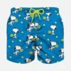 MC2 Saint Barth Boy Light Fabric Swim Shorts With Snoopy Padel Print | SNOOPY - PEANUTS™ SPECIAL EDITION -MC2 Saint Barth Shop boy swimshorts snoopy padel 1