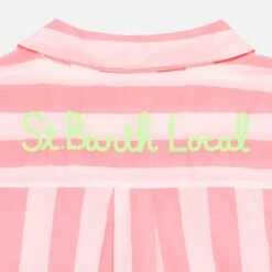 MC2 Saint Barth Striped Mini Brigitte Shirt With St. Barth Local Embroidery 7 MC2 Saint Barth Striped Mini Brigitte Shirt With St. Barth Local Embroidery -MC2 Saint Barth Shop brigitte girl embroidery shirt 2