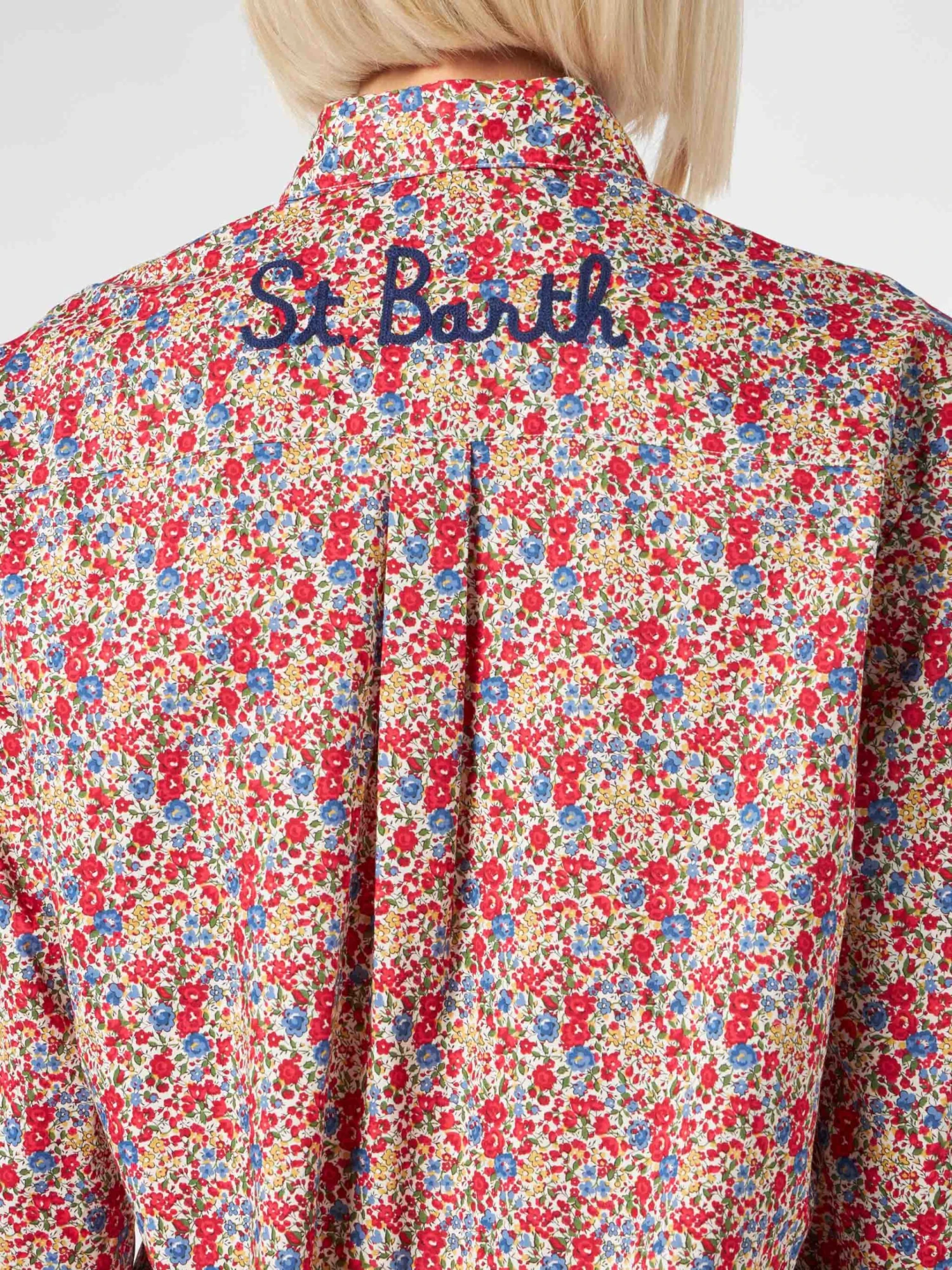 Woman Brigitte Cotton Shirt With Flower Print | Made With Liberty Fabric 5 Woman Brigitte Cotton Shirt With Flower Print | Made With Liberty Fabric - Image 3