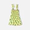 Cotton Dress Lola With Happy Cactus Print 1 Cotton Dress Lola With Happy Cactus Print -MC2 Saint Barth Shop cactus girl dress 1