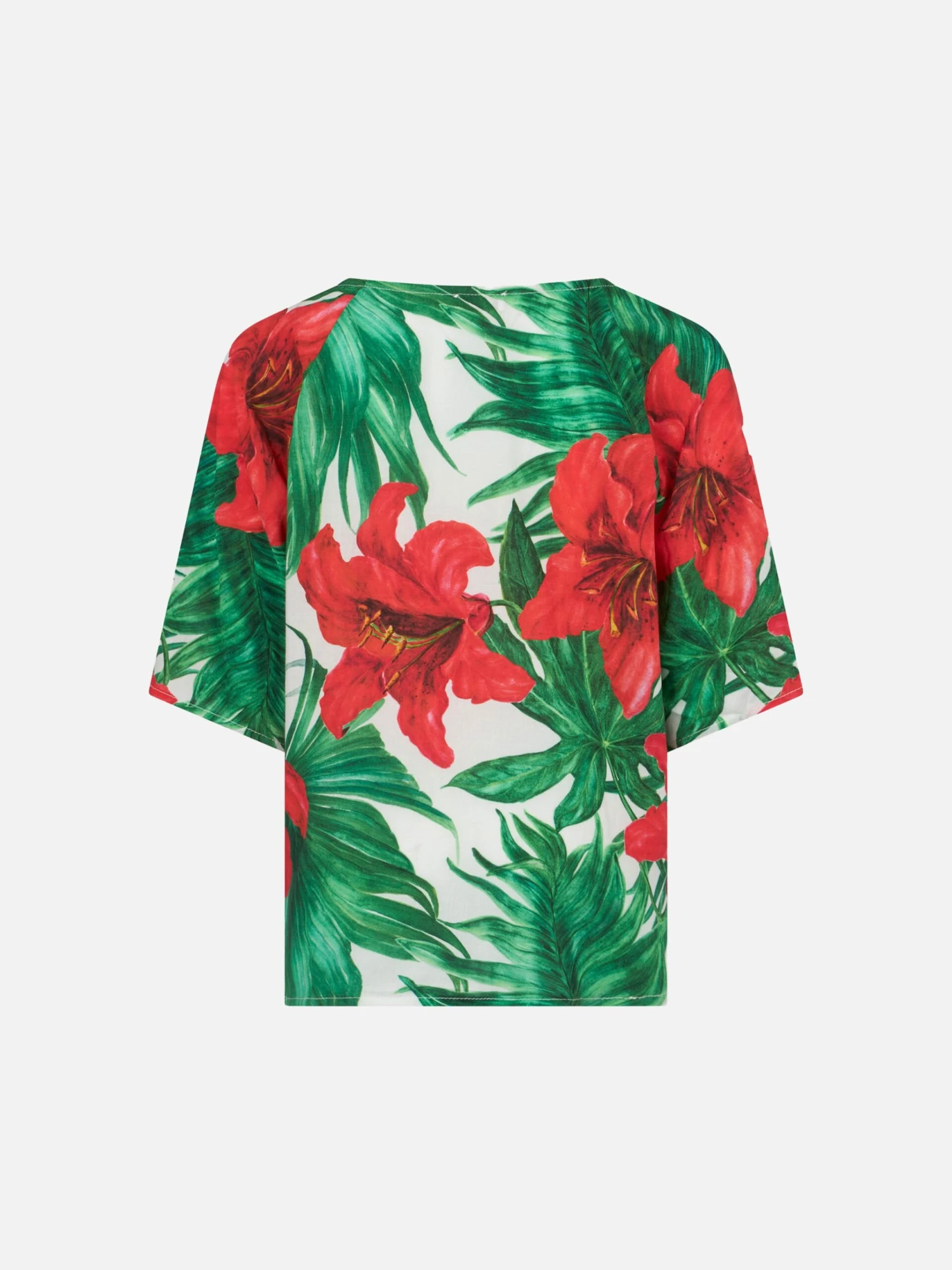 Girl Caftan With Ibiscus Print 4 Girl Caftan With Ibiscus Print - Image 2