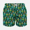 Boy Swim Shorts With Soccer Print