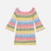 Girls Knit Dress Chevron -MC2 Saint Barth Shop chevron dress girl knit 1 1