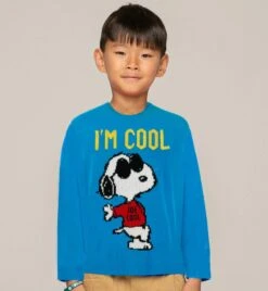 Snoopy I'm Cool Print Kid Sweater | Peanuts™ Special Edition -MC2 Saint Barth Shop cool sweaters