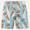 MC2 Saint Barth Man Classic Swim Shorts With Cornetto Print | ALGIDA® SPECIAL EDITION -MC2 Saint Barth Shop cornetto swimshorts