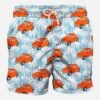 Man Swim Shorts With Fiat 500 Car Print | |FIAT© 500 Special Edition