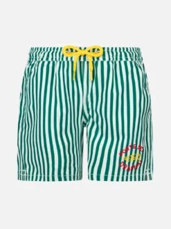 MC2 Saint Barth Boy Comfort Swim Shorts With Forte Dei Drammi Embroidery | INSULTI LUMINOSI SPECIAL EDITION