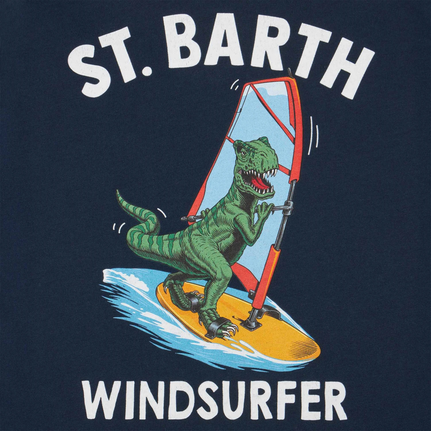 MC2 Saint Barth Boy Cotton T-shirt With Dinosaur Print 4 MC2 Saint Barth Boy Cotton T-shirt With Dinosaur Print - Image 2