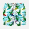 MC2 Saint Barth Boy Swim Shorts With Dinosaur Print