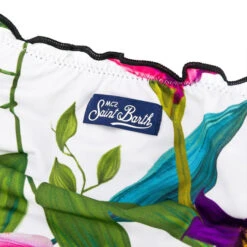 Girl Bandeau Bikini With Tropical Leaves -MC2 Saint Barth Shop emy back 2