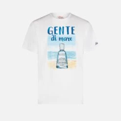 MC2 Saint Barth Man Cotton T-shirt With Gente Di Mare Print | GIN MARE SPECIAL EDITION 9 MC2 Saint Barth Man Cotton T-shirt With Gente Di Mare Print | GIN MARE SPECIAL EDITION -MC2 Saint Barth Shop gin mare tshirt cotton 4