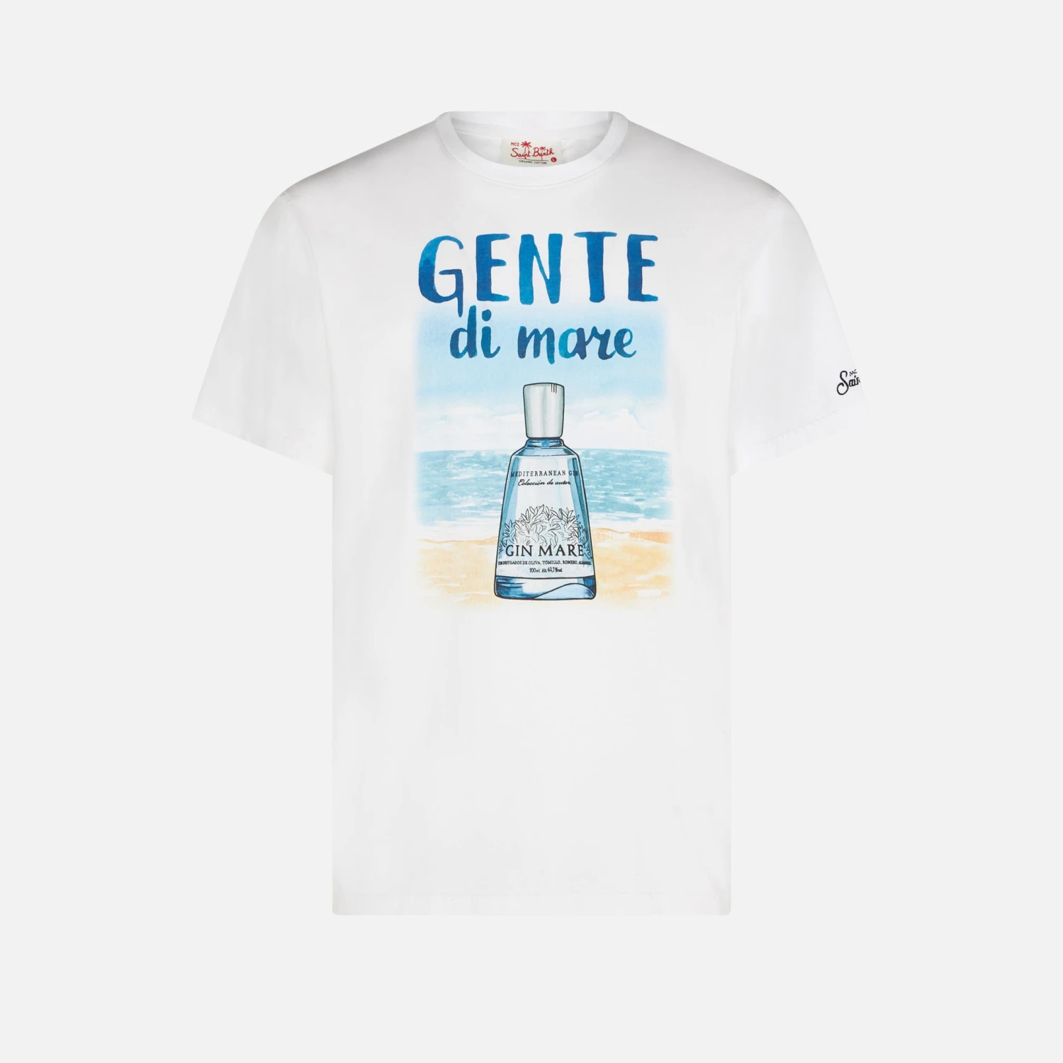 MC2 Saint Barth Man Cotton T-shirt With Gente Di Mare Print | GIN MARE SPECIAL EDITION 6 MC2 Saint Barth Man Cotton T-shirt With Gente Di Mare Print | GIN MARE SPECIAL EDITION - Image 4