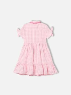 MC2 Saint Barth Girl Dress With White And Pink Gingham Print 7 MC2 Saint Barth Girl Dress With White And Pink Gingham Print -MC2 Saint Barth Shop gingham dress girl 2copia