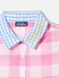 Gingham Print Girl Dress -MC2 Saint Barth Shop gingham dress girl cotton 3 0af491ee 269e 4d1b 8dc8 e8461229de98copia