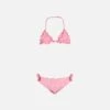 MC2 Saint Barth Girl Triangle Bikini With Pink Gingham Print -MC2 Saint Barth Shop gingham girl bikini triangle 1