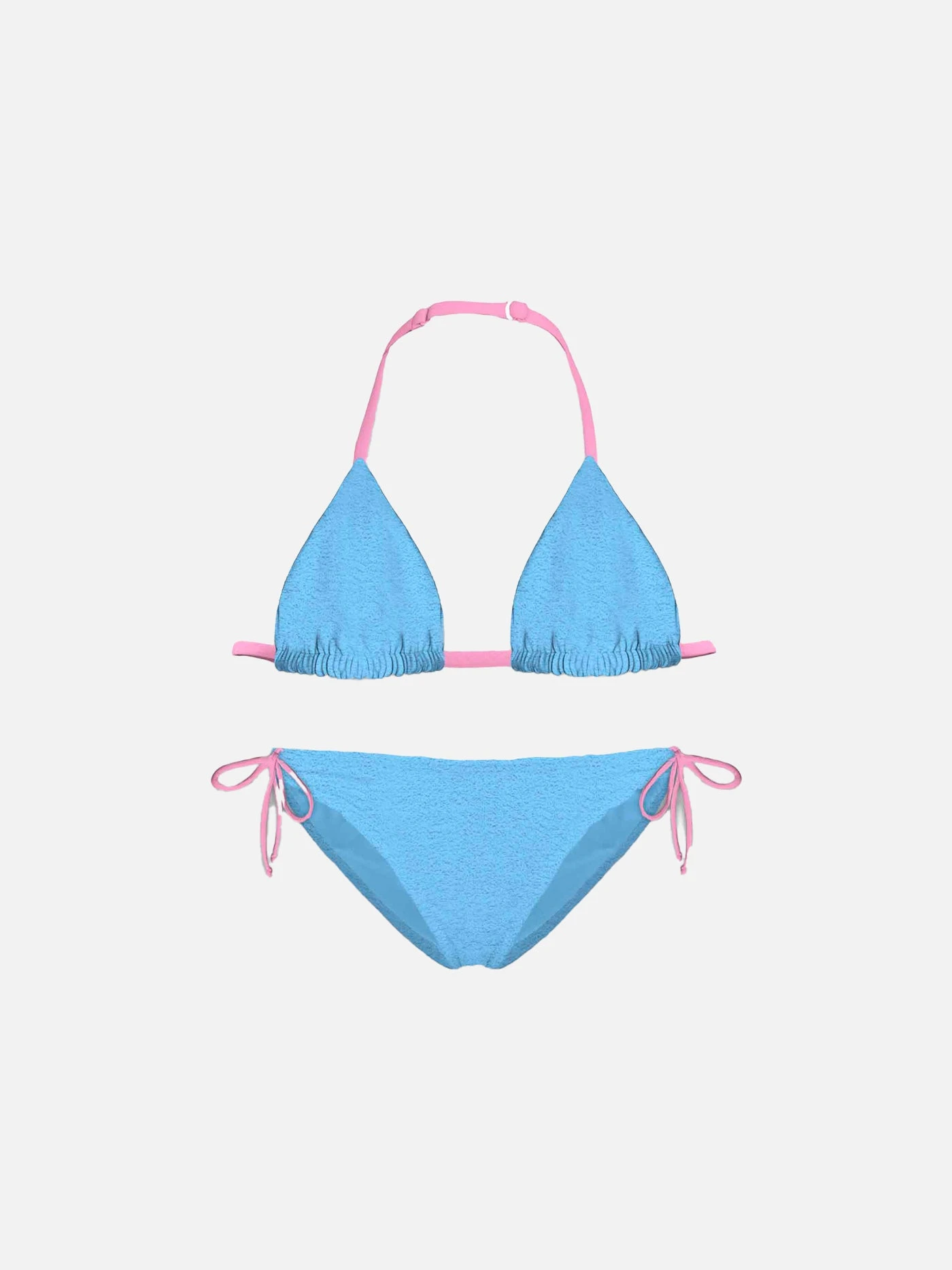 MC2 Saint Barth Girl Light Blue Triangle Bikini 4 MC2 Saint Barth Girl Light Blue Triangle Bikini - Image 2