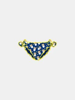 MC2 Saint Barth Girl Swim Briefs With Estathé Print | Estathé® Special Edition