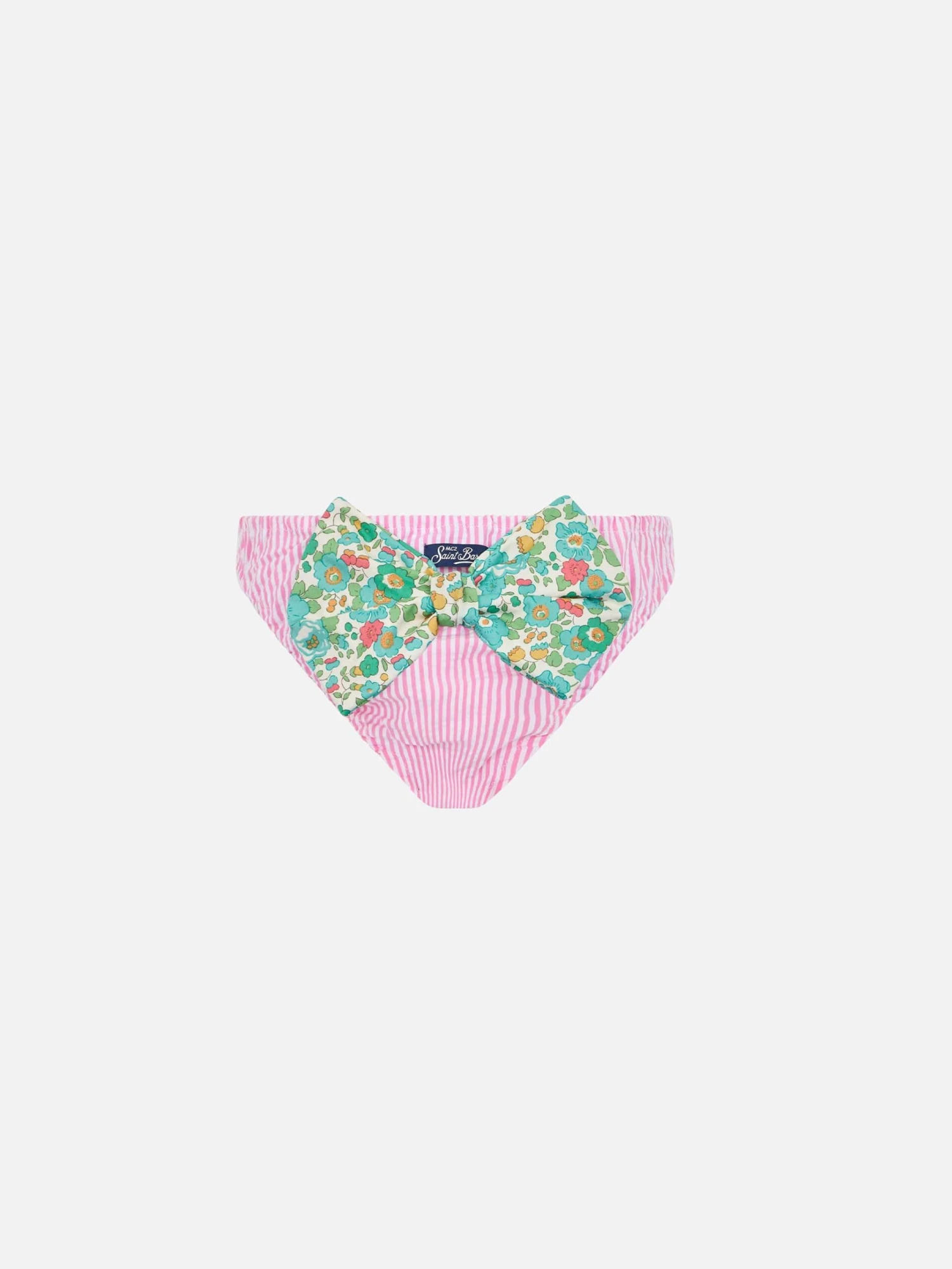 MC2 Saint Barth Girl Cotton Swim Briefs Madame With Bow And Betsy Print | MADE WITH LIBERTY FABRIC 3 MC2 Saint Barth Girl Cotton Swim Briefs Madame With Bow And Betsy Print | MADE WITH LIBERTY FABRIC