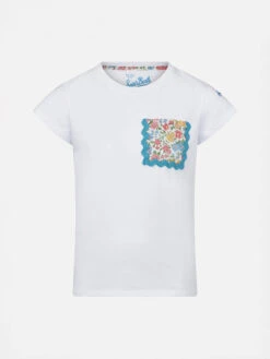 MC2 Saint Barth Girl Cotton T-shirt With Pocket