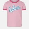 MC2 Saint Barth Girl Cotton T-shirt With St. Barth Print 2 MC2 Saint Barth Girl Cotton T-shirt With St. Barth Print -MC2 Saint Barth Shop girl cotton t shirt with st bart print