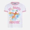 MC2 Saint Barth Girl Cotton T-shirt With St. Barth Paradise Print 1 MC2 Saint Barth Girl Cotton T-shirt With St. Barth Paradise Print -MC2 Saint Barth Shop girl cotton t shirt with st barth paradise print