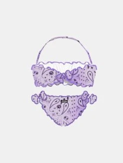 Lilac Girl Bikini -MC2 Saint Barth Shop girl lilac bandanna bikini 2