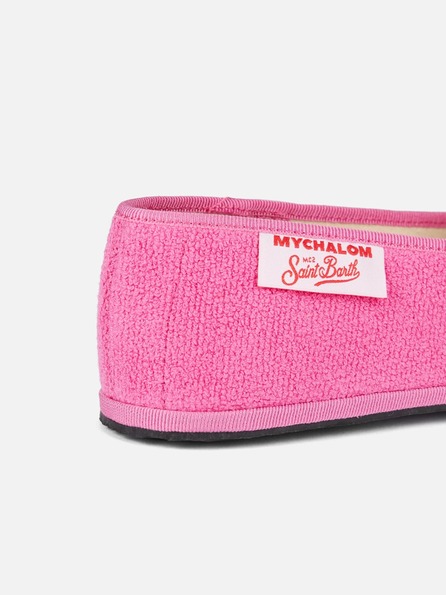 MC2 Saint Barth Girl Pink Terry Slipper Loafer | MY CHALOM SPECIAL EDITION 5 MC2 Saint Barth Girl Pink Terry Slipper Loafer | MY CHALOM SPECIAL EDITION - Image 3