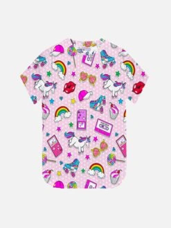 Nineties Patch Print Girl's T-shirt