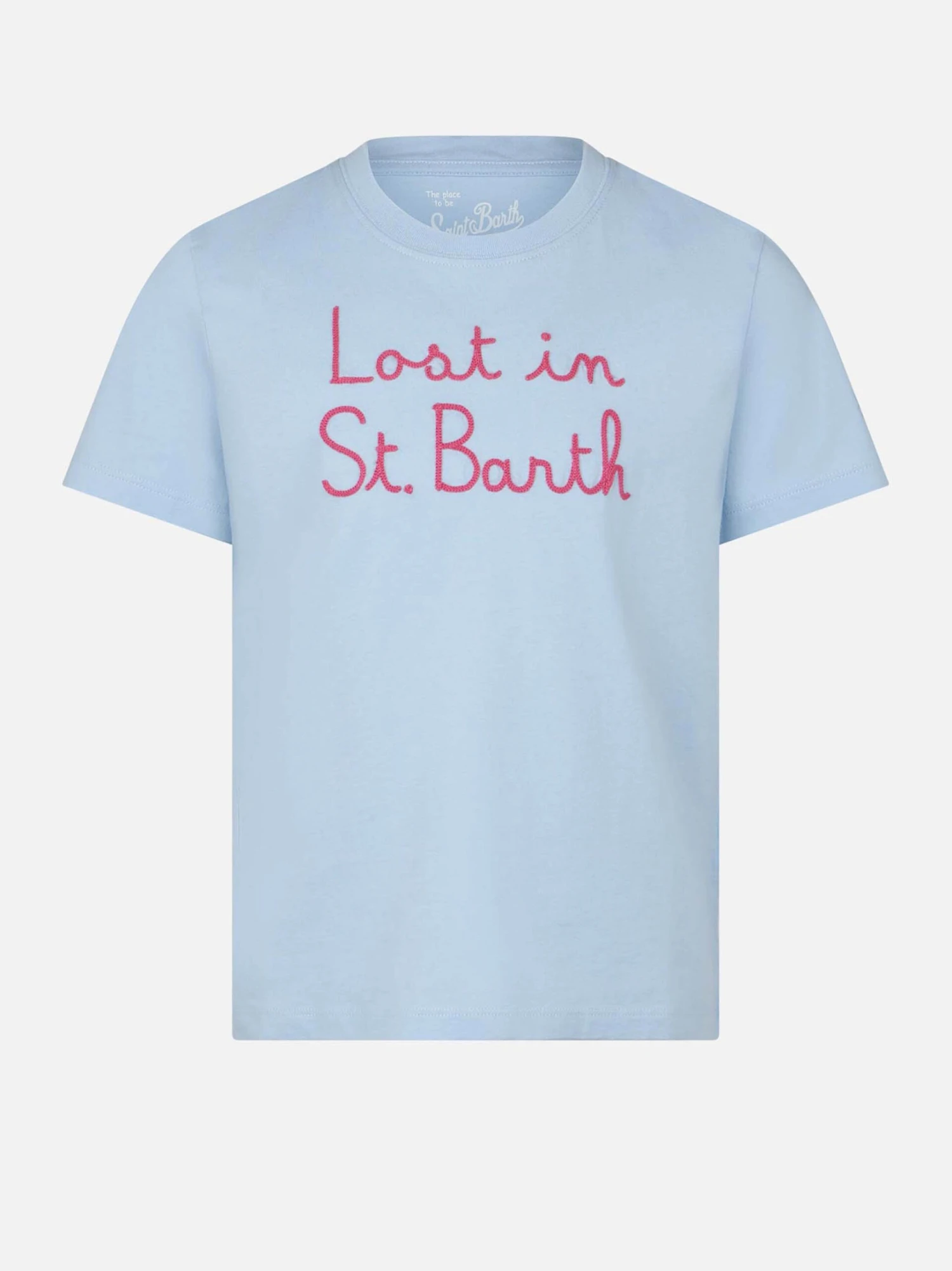 Girl T-shirt With Lost In St Barth Embroidery 3 Girl T-shirt With Lost In St Barth Embroidery
