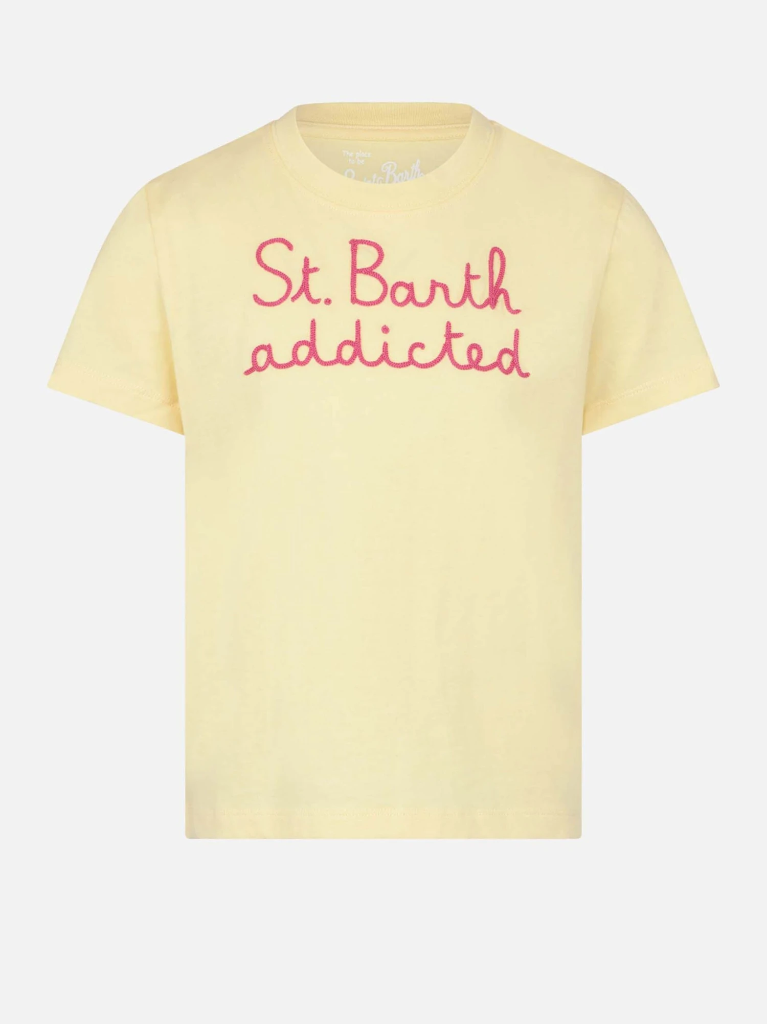 Girl T-shirt With St.Barth Addicted Embroidery 3 Girl T-shirt With St.Barth Addicted Embroidery