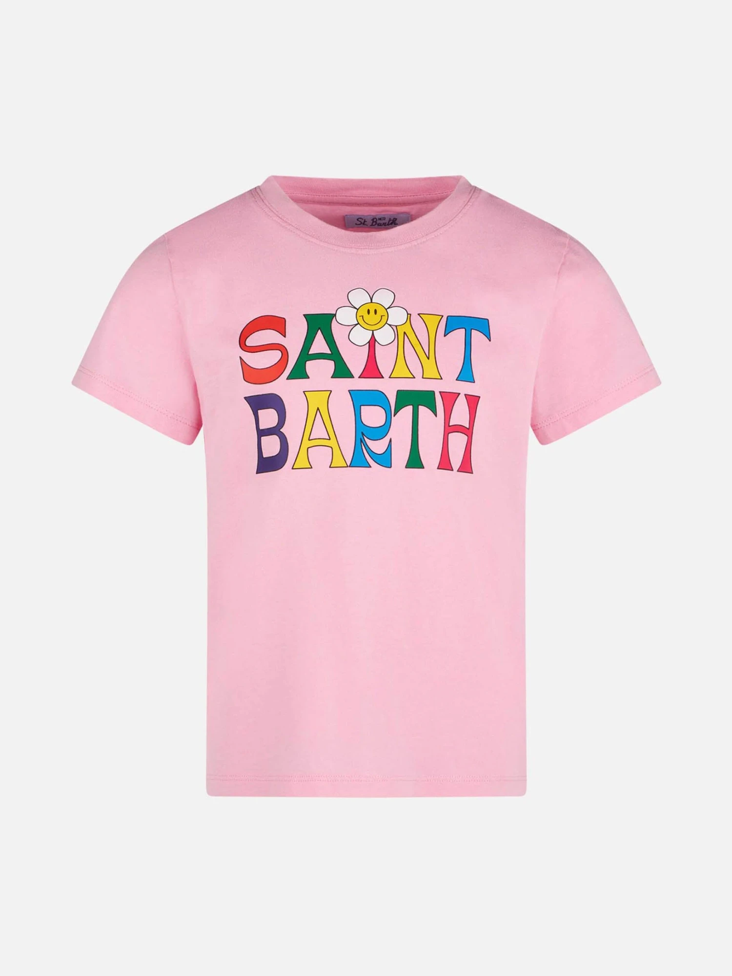 MC2 Saint Barth Girl T-shirt With Saint Barth Logo And Daisy 3 MC2 Saint Barth Girl T-shirt With Saint Barth Logo And Daisy