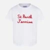 Embroidered Girl's T-shirt St. Barth J'arrive 1 Embroidered Girl's T-shirt St. Barth J'arrive -MC2 Saint Barth Shop girl tshirt saint barth 01copia