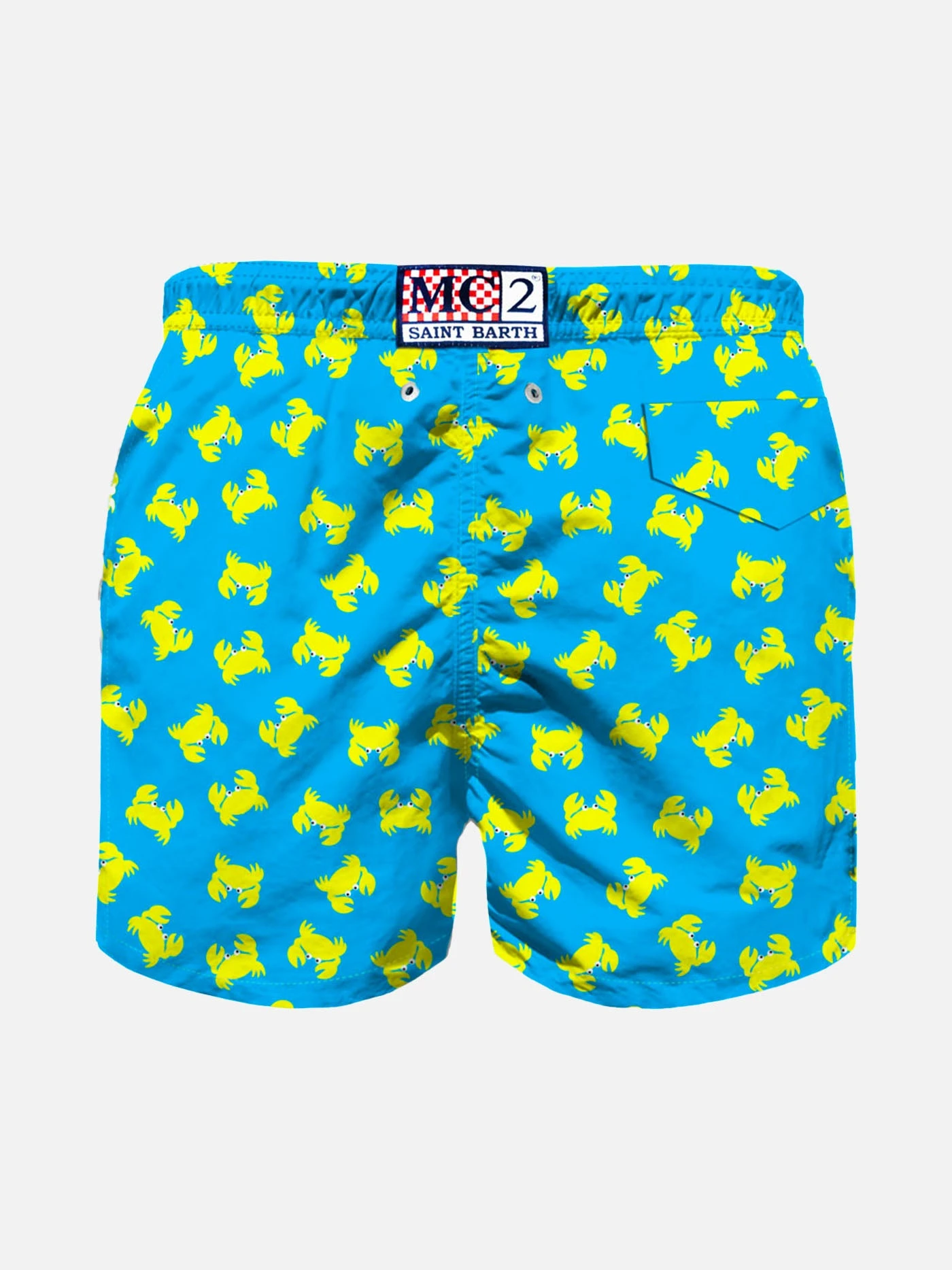 Boy Light Fabric Swim Shorts With Crab Print 4 Boy Light Fabric Swim Shorts With Crab Print - Image 2