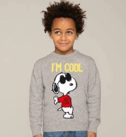 Snoopy Cool Boy Grey Sweater - Special Edition 7 Snoopy Cool Boy Grey Sweater - Special Edition -MC2 Saint Barth Shop i m cool