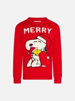 MC2 Saint Barth Girl Crewneck Sweater With Snoopy Print | SNOOPY PEANUTS™ SPECIAL EDITION