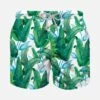 Boy Swim Shorts With Tropical Print