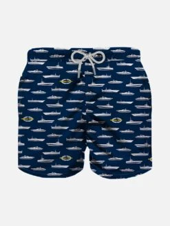 Boy Swim Shorts With Magnum Marine Print | MAGNUM MARINEĀ© SPECIAL EDITION