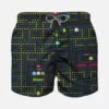 Boy Light Fabric Swim Shorts With Pac Man Print |Pacman© -MC2 Saint Barth Shop jean lighting action pacman 2 7aa3a98f ccf9 4064 a029 2d3507489a1d