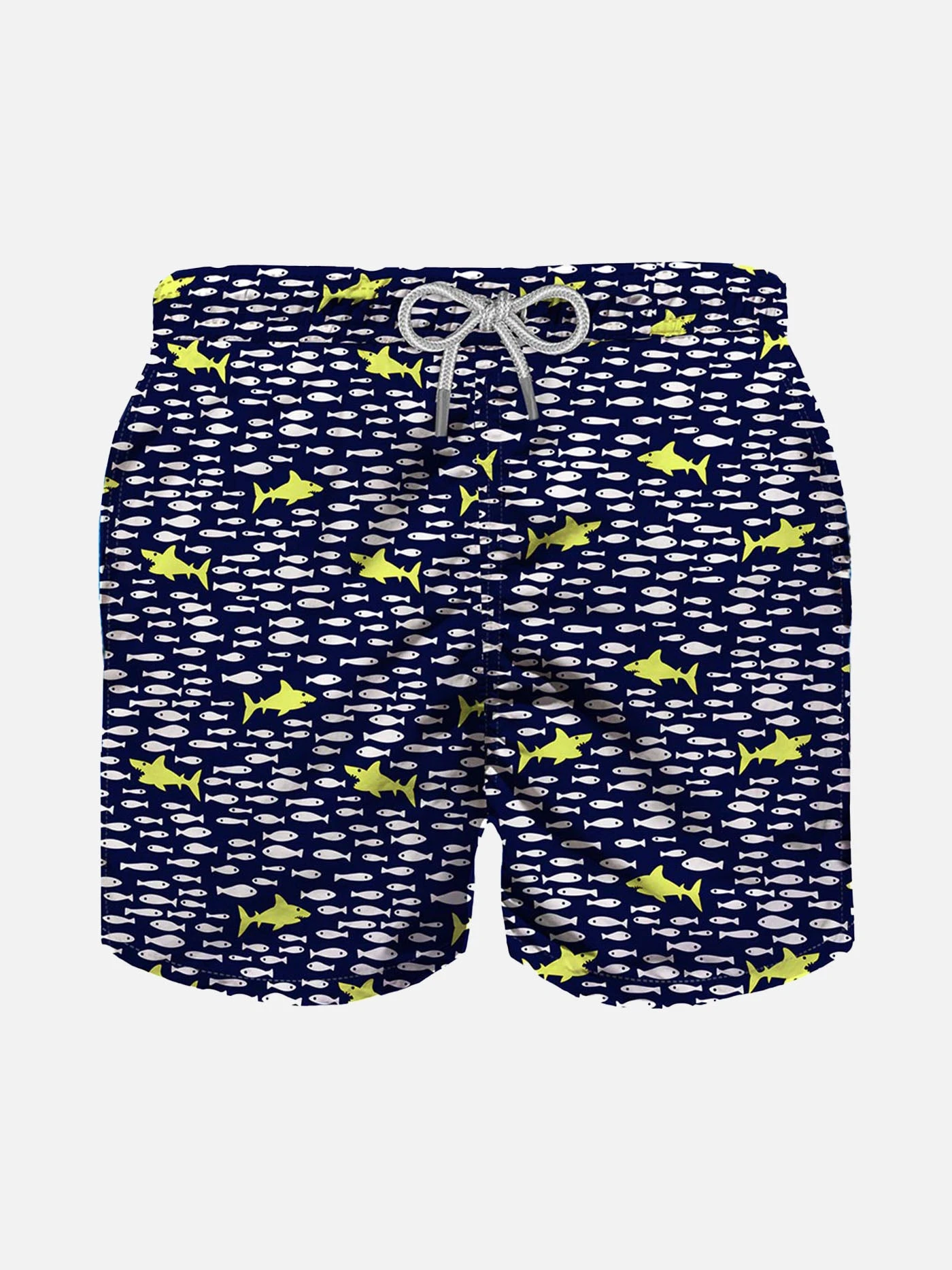Boy Swim Shorts With Sharks And Fishes Print 3 Boy Swim Shorts With Sharks And Fishes Print